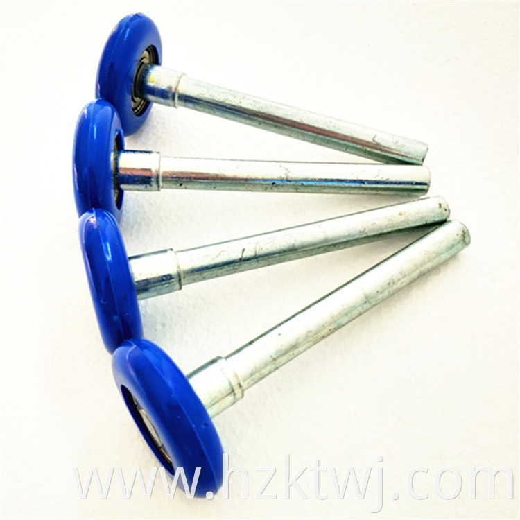 2'' blue garage door nylon roller with stem and bearing